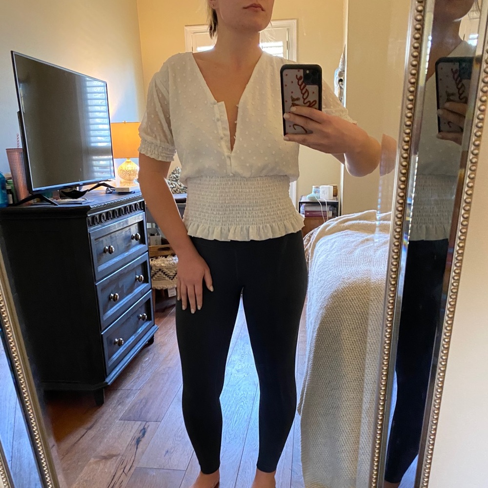 Q + A White Blouse